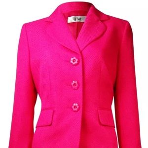 Le Suit Pink Skirt Suit Set 10P